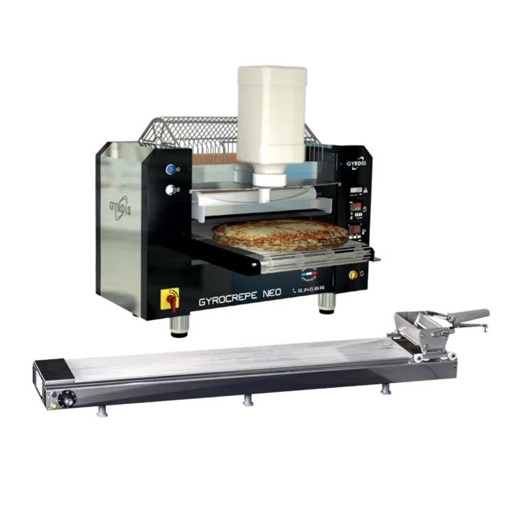 Gyrocrêpe : machine à crêpes automatique pour la grande distribution ou PL2 pour la restauration